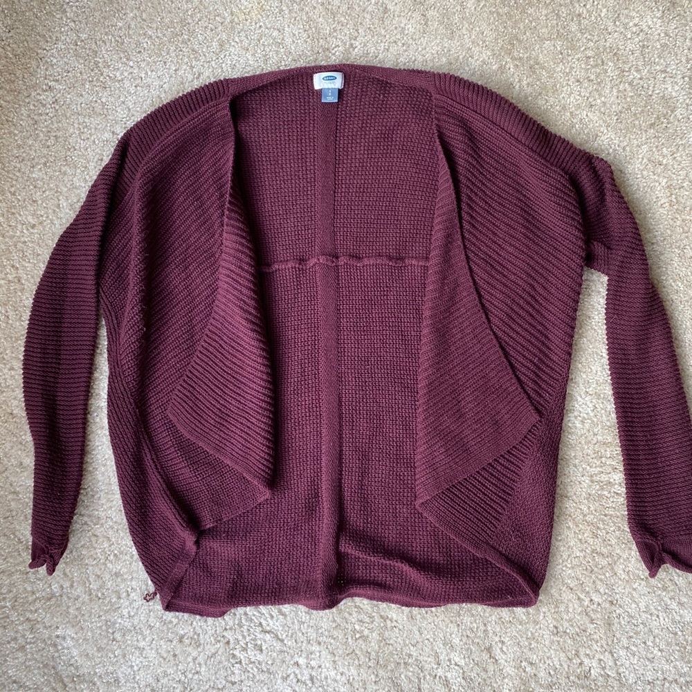 Deep Purple Cardigan Sweater